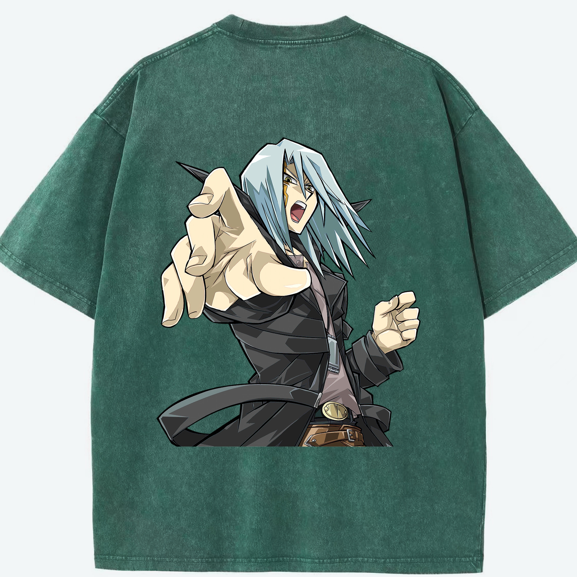 （画像用） 遊☆戯☆王 Yu-Gi-Oh! 綿100% ヴィンテージ風 半袖Tシャツ（背面プリント）